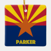 Parker AZ Flag Keramisch Ornament (Voorkant)
