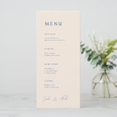 Parker bruiloft diner menu (Staand voorkant)