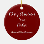 Parker Christmas Ornament 2024 (Achterkant)