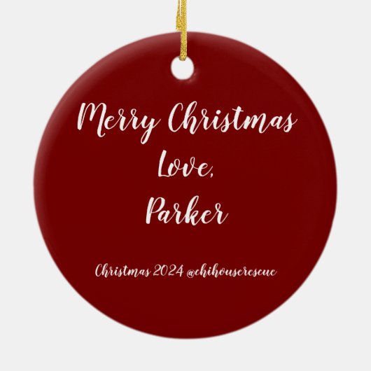 Parker Christmas Ornament 2024 (Achterkant)