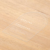 Parker Clear Acrylic Arch Wedding Invitation Acryl Uitnodigingen (Laagn)