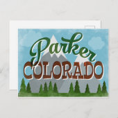 Parker Colorado Snowy Mountains Briefkaart (Voorkant / Achterkant)