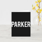 Parker - Cool New Funny Name Fan Gift Tee  Kaart (Gele Bloem)