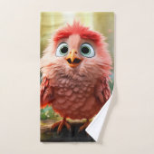Parker - De rode kardinaal chick Bad Handdoek (Handdoek)