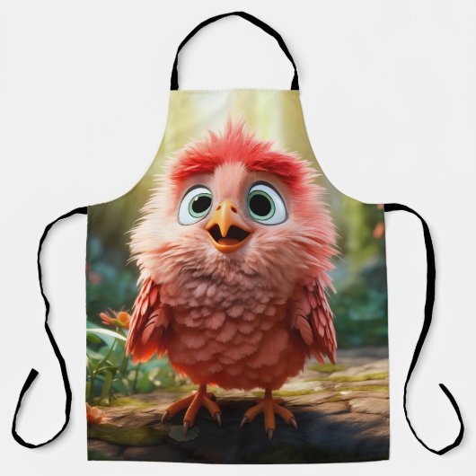 Parker - De rode kardinaal chick Schort (Voorkant)