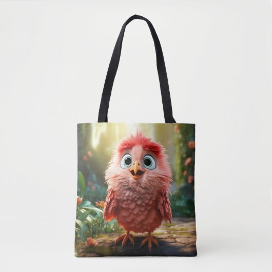 Parker - De rode kardinaal chick Tote Bag (Voorkant)