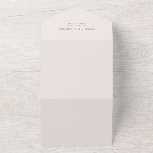 Parker Elegant Seal en Stuur bruiloft uitnodiging (Buitenkant)