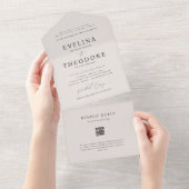 Parker Elegant Seal en Stuur bruiloft uitnodiging (Afscheurbaar)