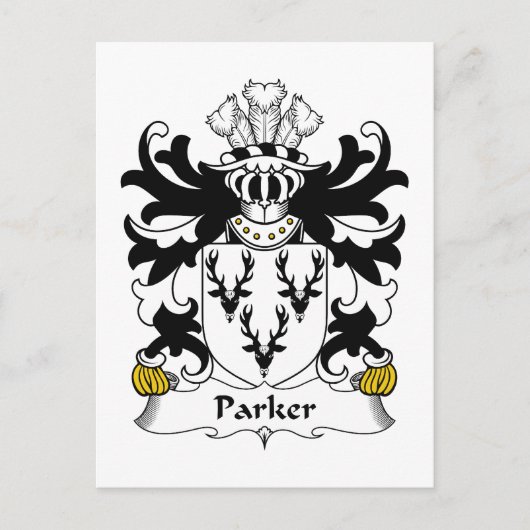 Parker Family Crest Briefkaart (Voorkant)