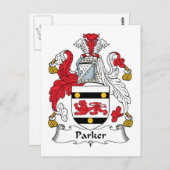 Parker Family Crest Briefkaart (Voorkant / Achterkant)
