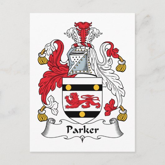 Parker Family Crest Briefkaart (Voorkant)