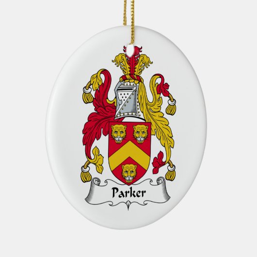 Parker Family Crest Keramisch Ornament (Rechts)