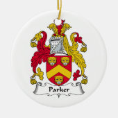 Parker Family Crest Keramisch Ornament (Voorkant)