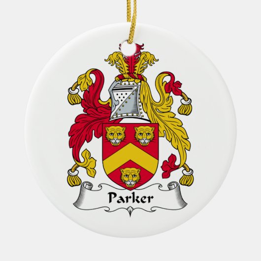 Parker Family Crest Keramisch Ornament (Voorkant)