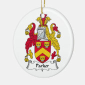 Parker Family Crest Keramisch Ornament (Links)
