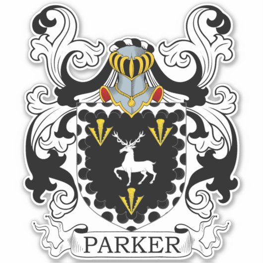 Parker Family Crest Sticker (Voorkant)