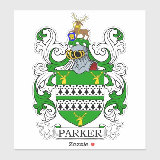 Parker Family Crest Sticker (Vel)