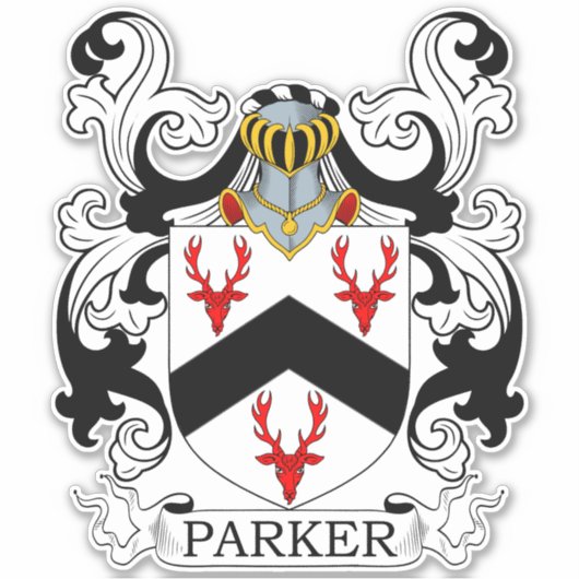 Parker Family Crest Sticker (Voorkant)