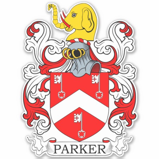 Parker Family Crest Sticker (Voorkant)