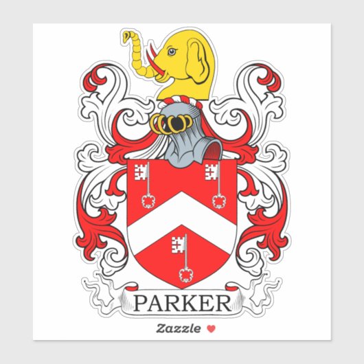 Parker Family Crest Sticker (Vel)
