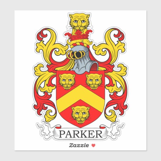 Parker Family Crest Sticker (Vel)