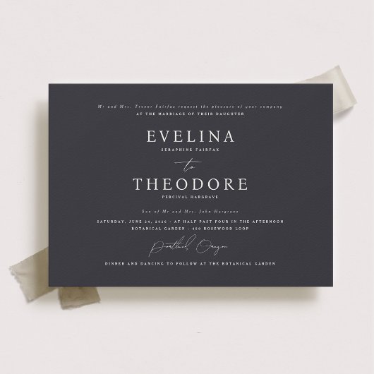 Parker Formeel Landschap Trouw Uitnodiging