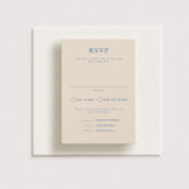 Parker Formeel Portret Bruiloft RSVP Kaart