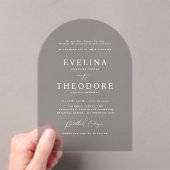 Parker formele boogvormige bruiloft uitnodiging (Insitu (Draagbaar))