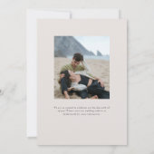 Parker formele foto bruiloft uitnodiging (Achterkant)