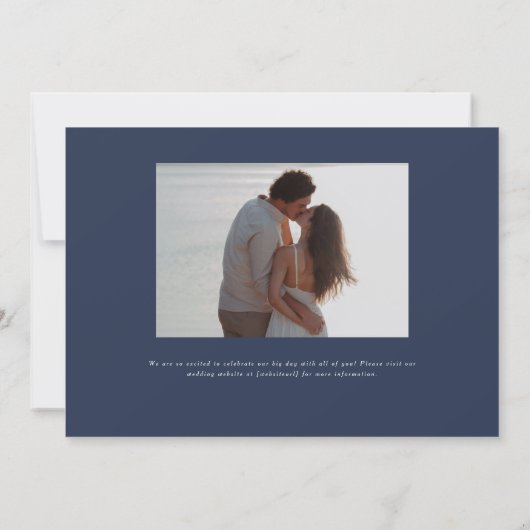 Parker Formele Landschap Huwelijksuitnodiging Kaart (Achterkant)