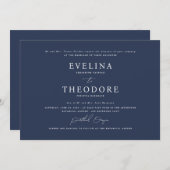 Parker Formele Landschap Huwelijksuitnodiging Kaart (Voorkant / Achterkant)