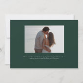 Parker Formele Landschap Huwelijksuitnodiging Kaart (Achterkant)