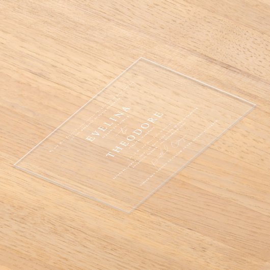 Parker formele landschapsbruiloft uitnodiging (Laagn)