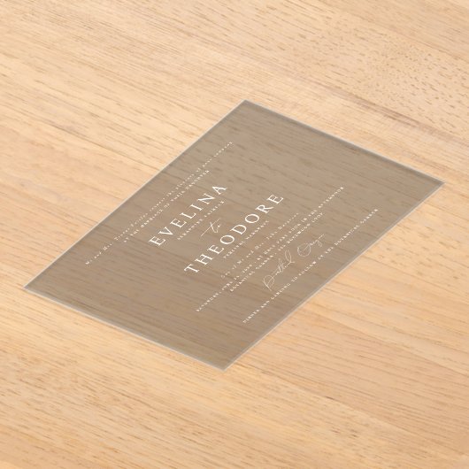 Parker formele landschapsbruiloft uitnodiging (Laagn)