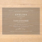 Parker formele landschapsbruiloft uitnodiging (Voorkant)