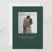 Parker formele portret bruiloft uitnodiging (Achterkant)