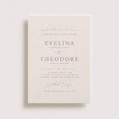 Parker formele portret bruiloft uitnodiging