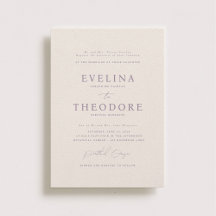 Parker formele portret bruiloft uitnodiging