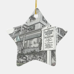 Parker House Sketch - Jersey Shore Keramisch Ornament