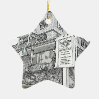 Parker House Sketch - Jersey Shore Keramisch Ornament