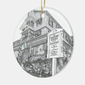 Parker House Sketch - Jersey Shore Keramisch Ornament (Links)