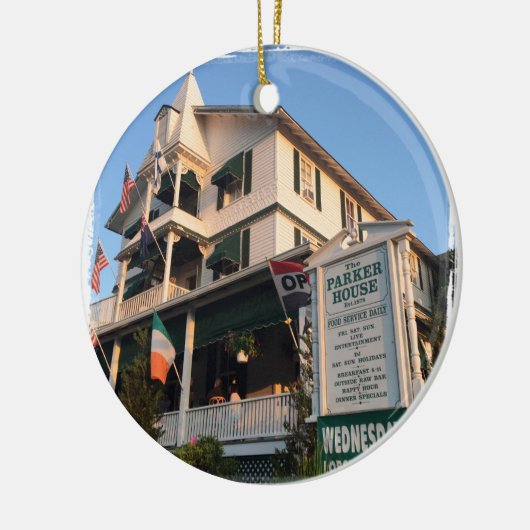 Parker House Zee Girt, NJ Keramisch Ornament (Links)