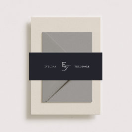 Parker Klassiek Monogram Uitnodigingen Wikkel