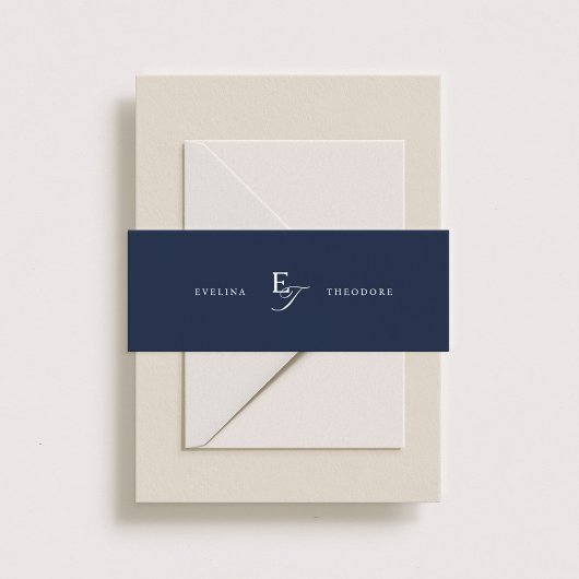 Parker Klassiek Monogram Uitnodigingen Wikkel