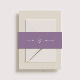 Parker Klassiek Monogram Uitnodigingen Wikkel