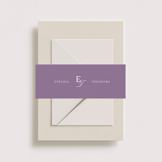 Parker Klassiek Monogram Uitnodigingen Wikkel