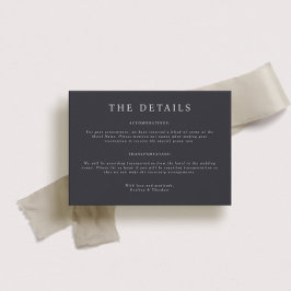 Parker Landscape Bruiloft Details Kaart