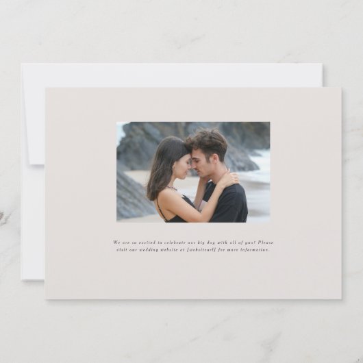 Parker Landschap Foto Bruiloft Save the Date (Achterkant)