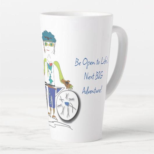 'Parker' - Life's Next Big Adventure Latte Mok (Rechterhoek)