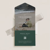 Parker Modern Photo Seal en Verstuur Trouwen All In One Uitnodiging